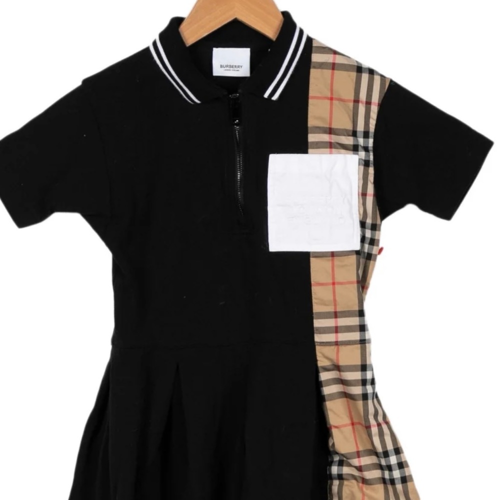 Burberry Kids Black and Tan Shirt